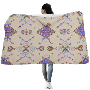 Buffalo Jump Hide Hooded Blanket