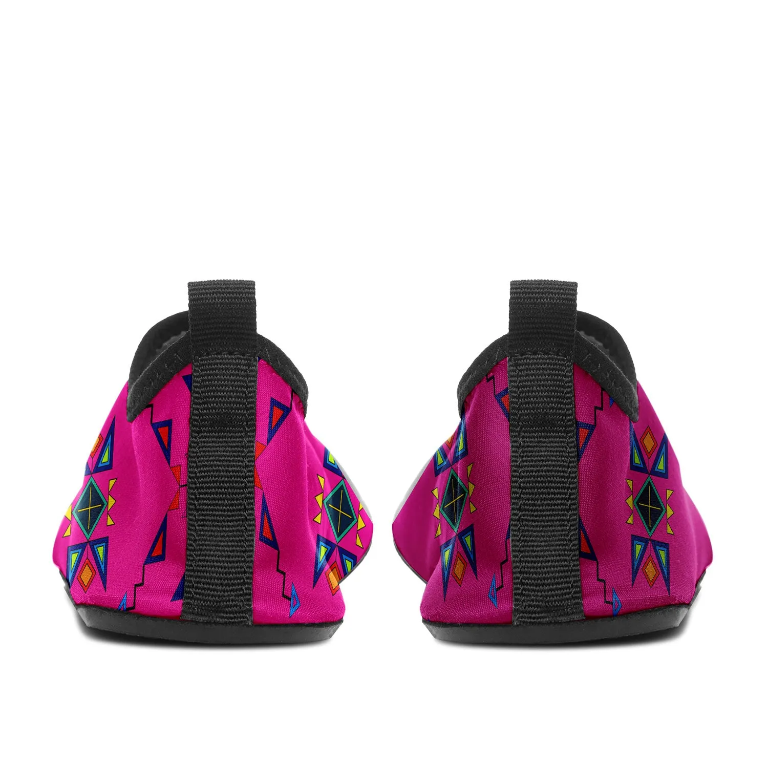 Buffalo Jump Pink Kid's Sockamoccs Slip On Shoes