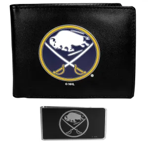 Buffalo Sabres Bi-fold Wallet & Black Money Clip