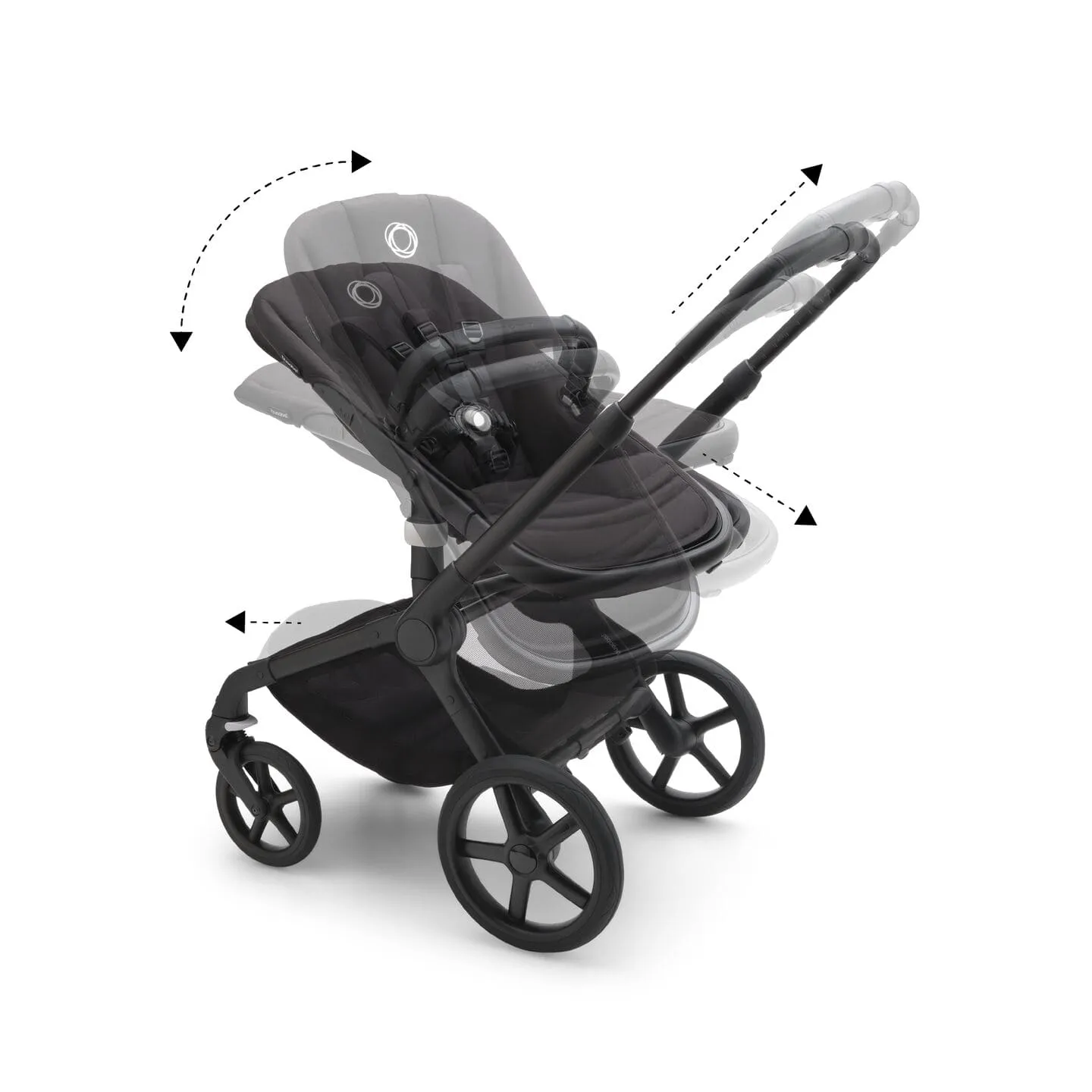 Bugaboo Fox 5, Pebble 360 Ultimate Travel System - Black/Midnight Black/Midnight Black