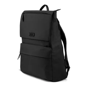 Bugatti Reborn Collection backpack made from recycled material with RFID blocking, black