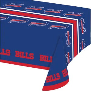 Bulk Buffalo Bills Plastic Table Covers (12 per Case)