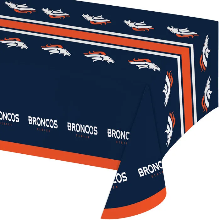 Bulk Denver Broncos Plastic Table Covers (12 per Case)