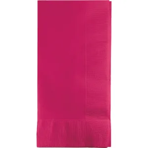 Bulk Hot Magenta 2 Ply Dinner Napkins (600 per Case)