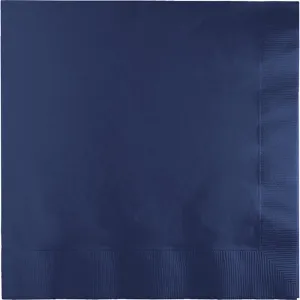 Bulk Navy Blue Dinner Napkins 3 Ply (250 per Case)