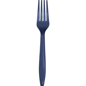 Bulk Navy Plastic Forks (288 per Case)