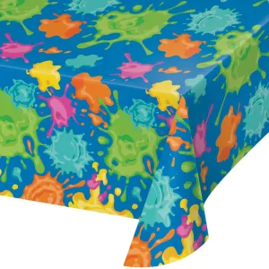 Bulk Paint Splatter Paper Tablecloths (Case of 6)