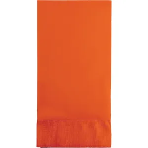 Bulk Sunkissed Orange 3 Ply Guest Towels (192 per Case)