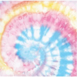 Bulk Tie Dye Party Beverage Napkins (192 per Case)