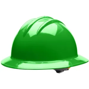 Bullard C33 33HGR 6pt Ratchet Classic Full Brim Style Hard Hat, Hi-Viz Green, 1 Each