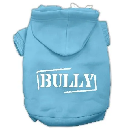 Bully Screen Printed Pet Hoodies Baby Blue Size Lg (14)