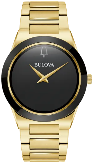 Bulova Millennia Mens Gold Tone Watch 97A183