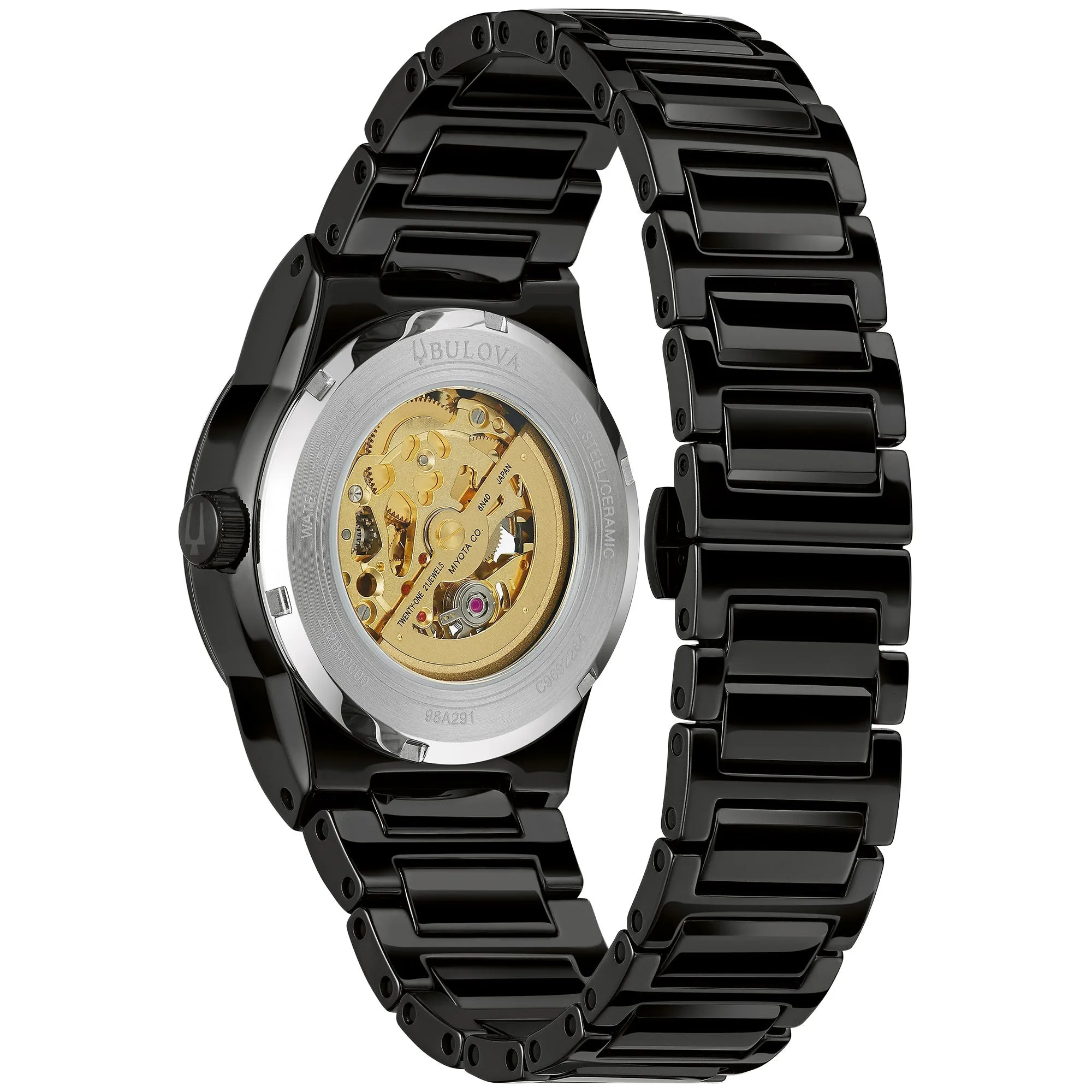 Bulova Modern Modern Mens Watch Ceramic & Stainless Steel