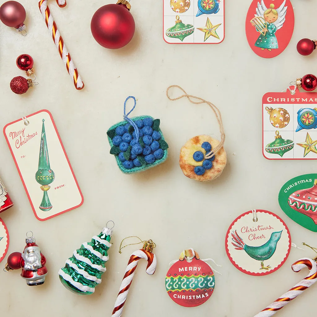 Bundle: Blueberry Breakfast Ornaments Set of 2