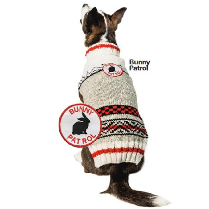 Bunny Patrol Wool Dog Sweater