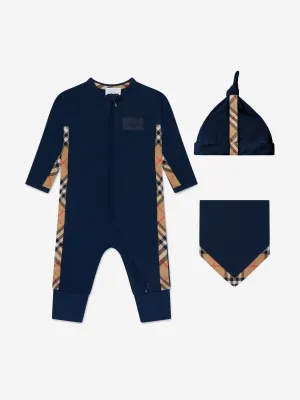 Burberry Baby Claude Gift Set in Navy