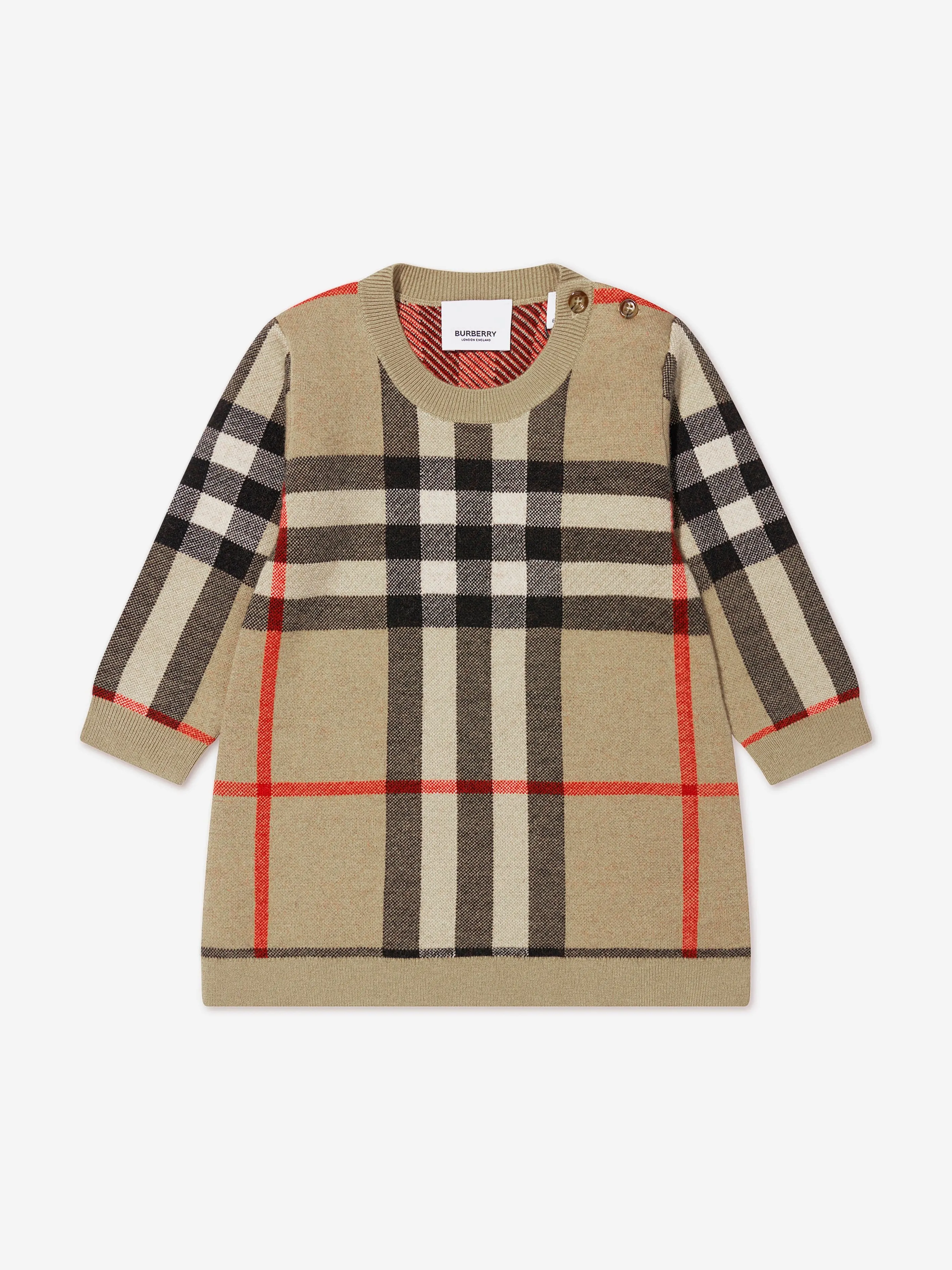 Burberry Baby Girls Cashmere Check Gerard Dress