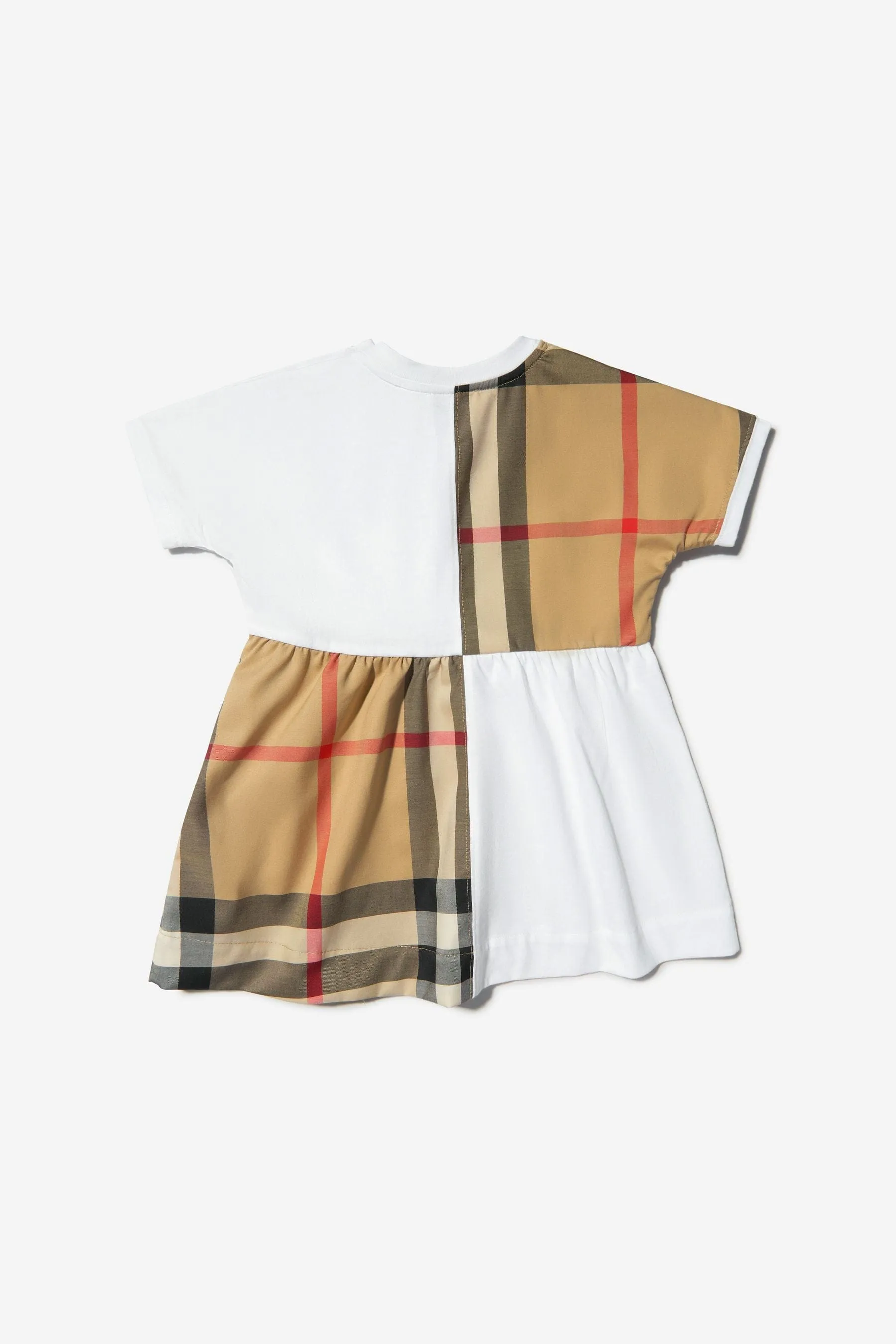 Burberry Baby Girls Elena Dress And Knickers Set In WHITE