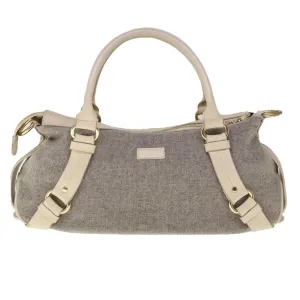 BURBERRY Blue Label Shoulder Bag Wool Gray  ac2666