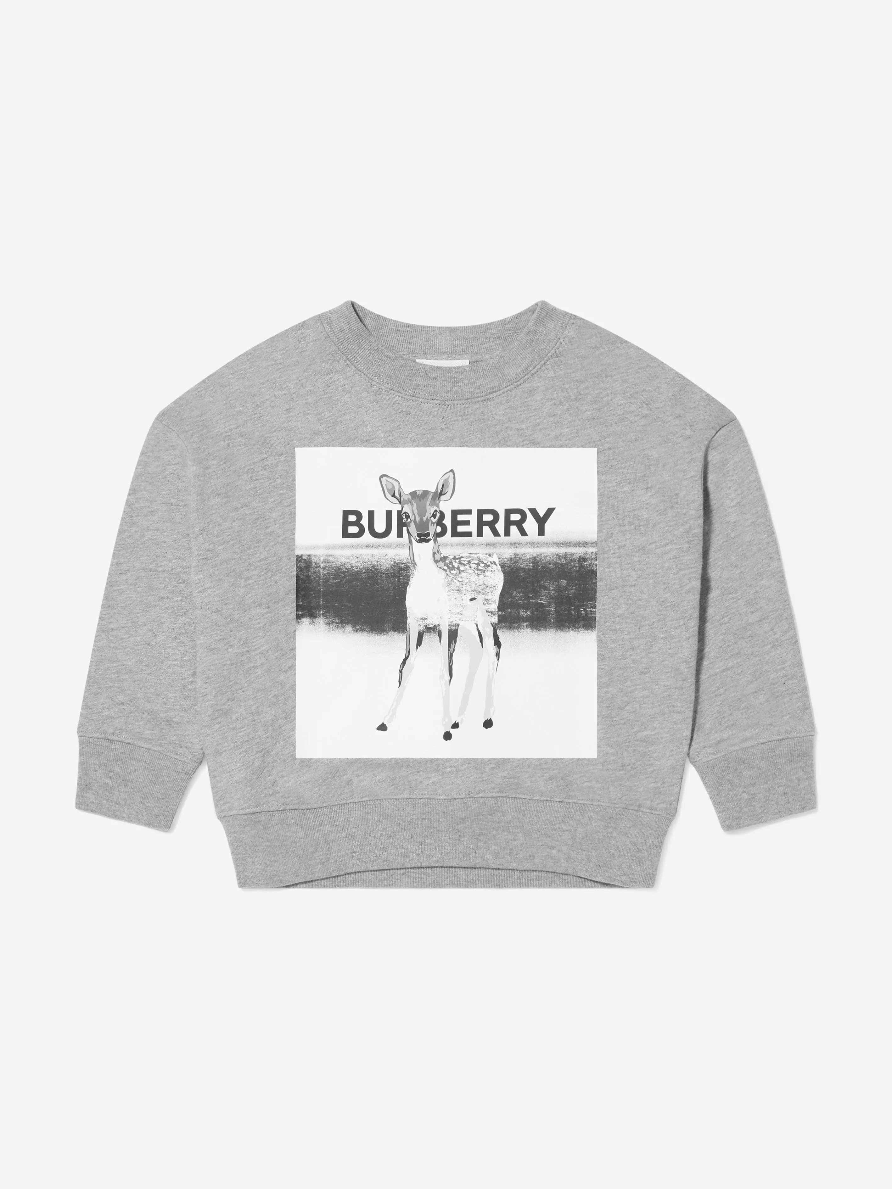 Burberry Boys Cotton Deer Print Sweatshirt