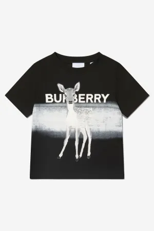 Burberry Boys Cotton Deer Print T-Shirt