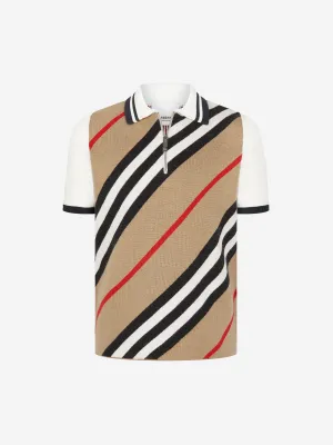 Burberry Boys Knitted Polo Shirt