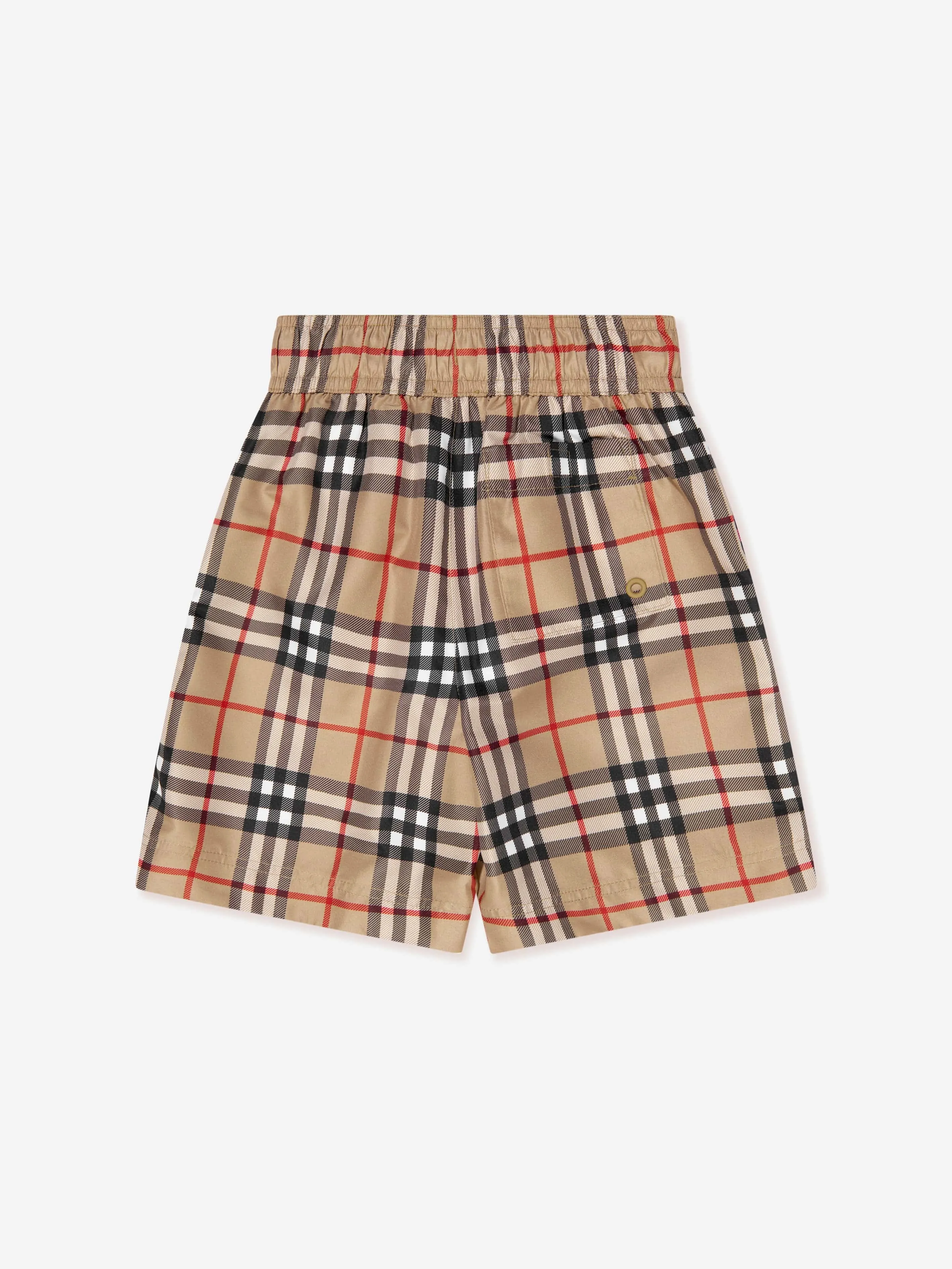 Burberry Boys Vintage Check Malcom Swim Shorts In Beige