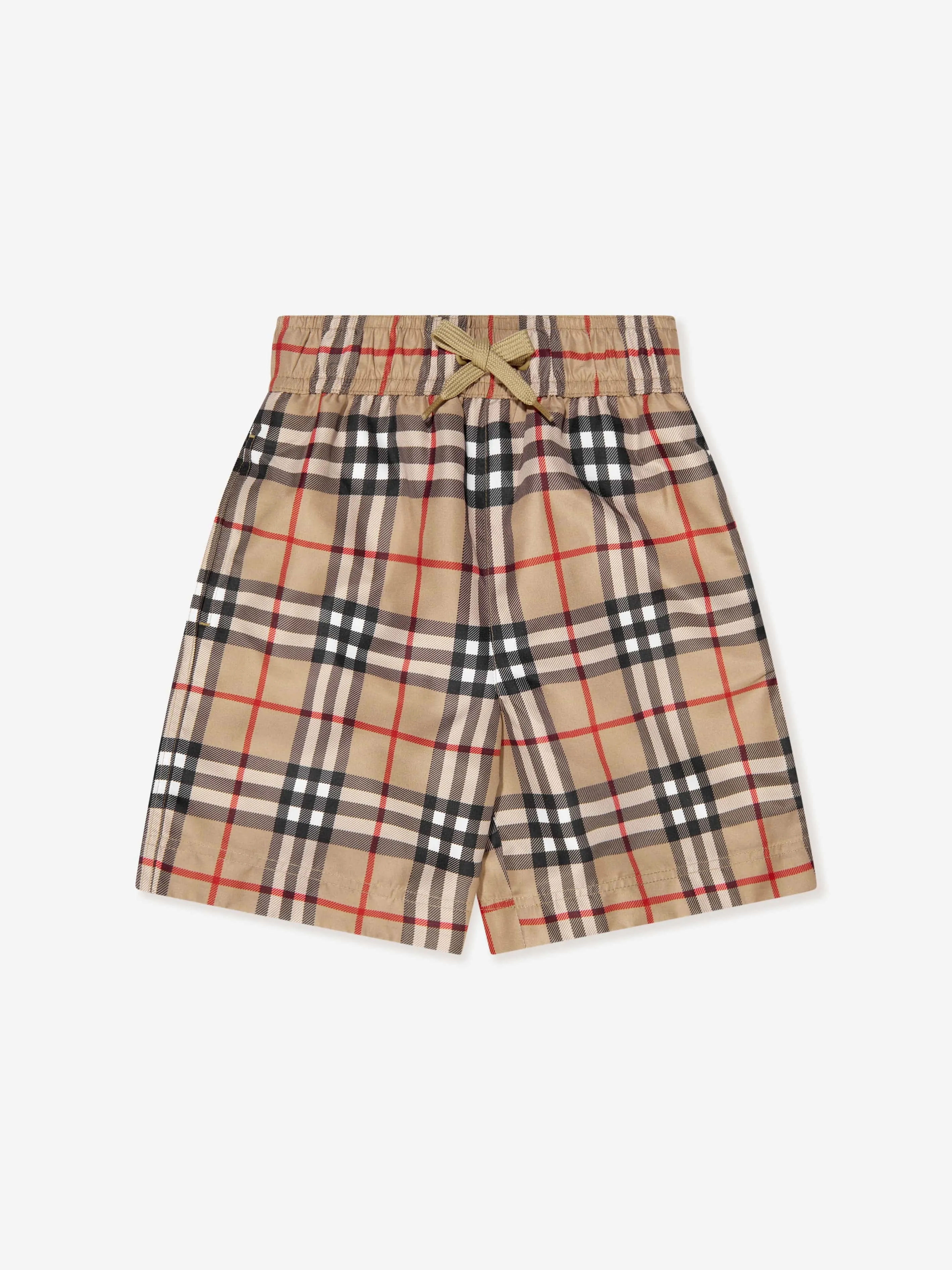 Burberry Boys Vintage Check Malcom Swim Shorts In Beige