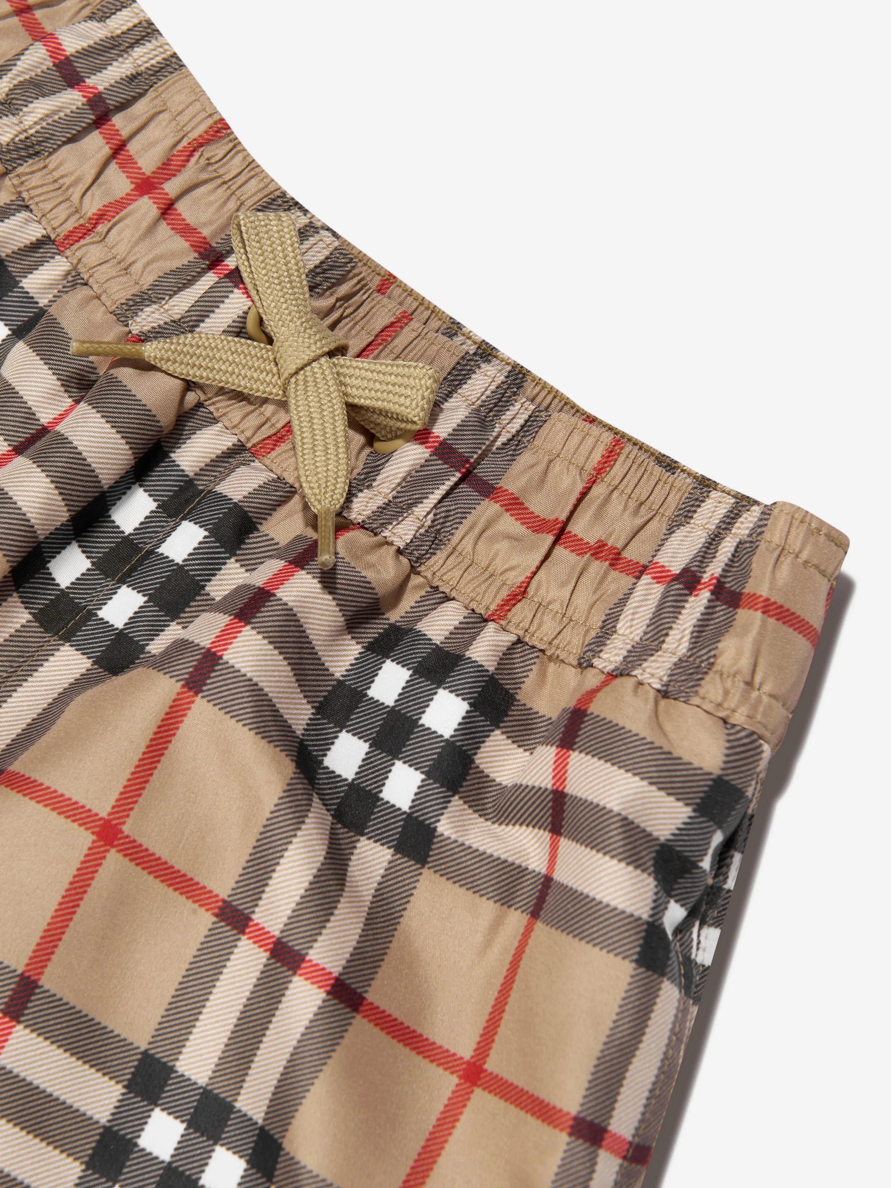 Burberry Boys Vintage Check Malcom Swim Shorts In Beige