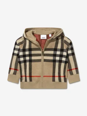 Burberry Boys Wool And Cashmere Gerard Zip Up Hoodie