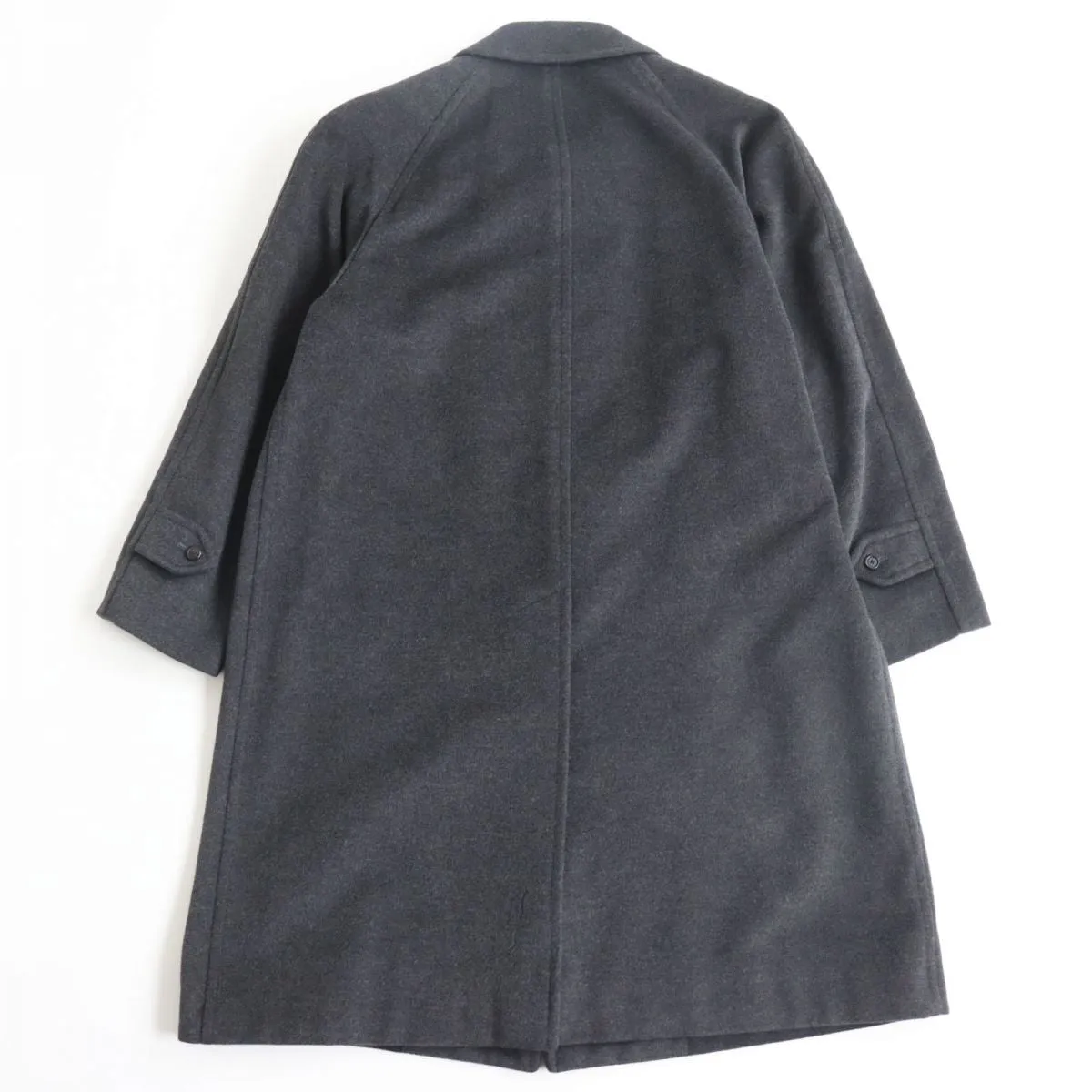 Burberry Cashmere Angora Wool Smock Coat Grey