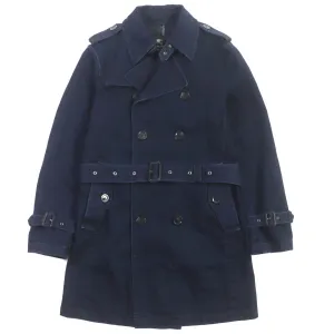 Burberry Denim Trench Coat Indigo M