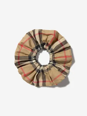 Burberry Girls Check Scrunchie in Beige