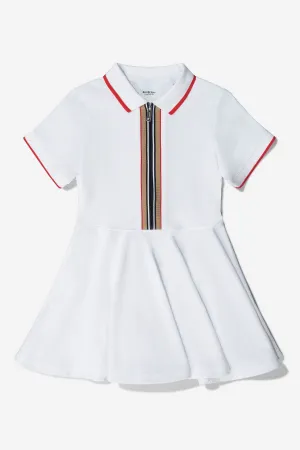 Burberry Girls Cotton Check Placket Polo Dress