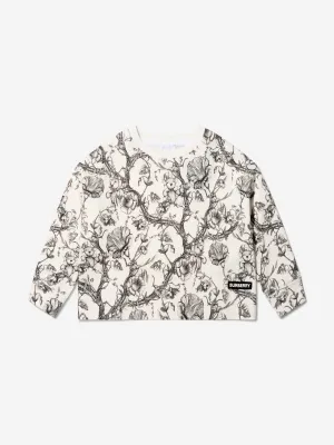 Burberry Girls Cotton Etched Bear Sweatshirt