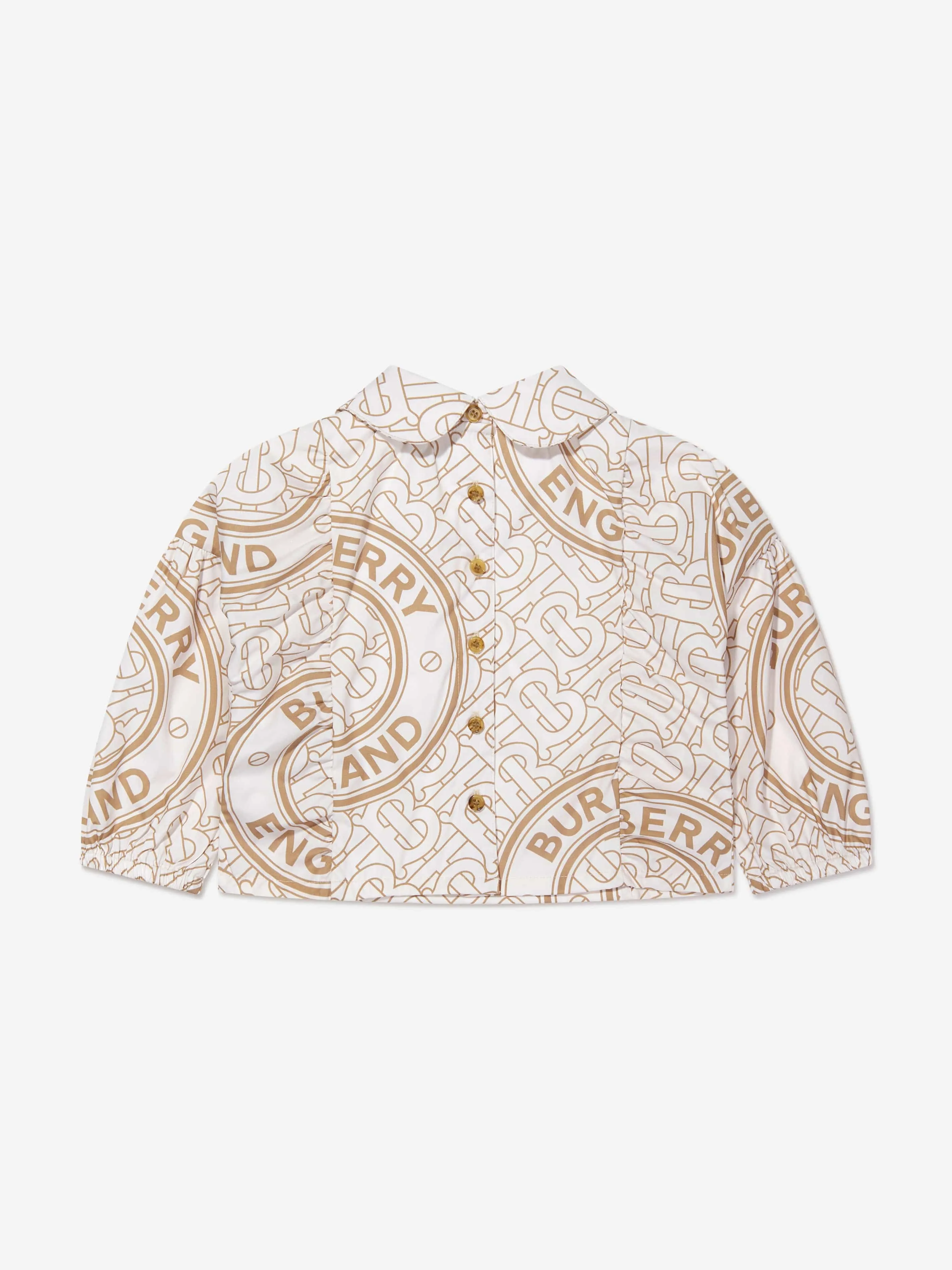 Burberry Girls Elora Logo Print Blouse