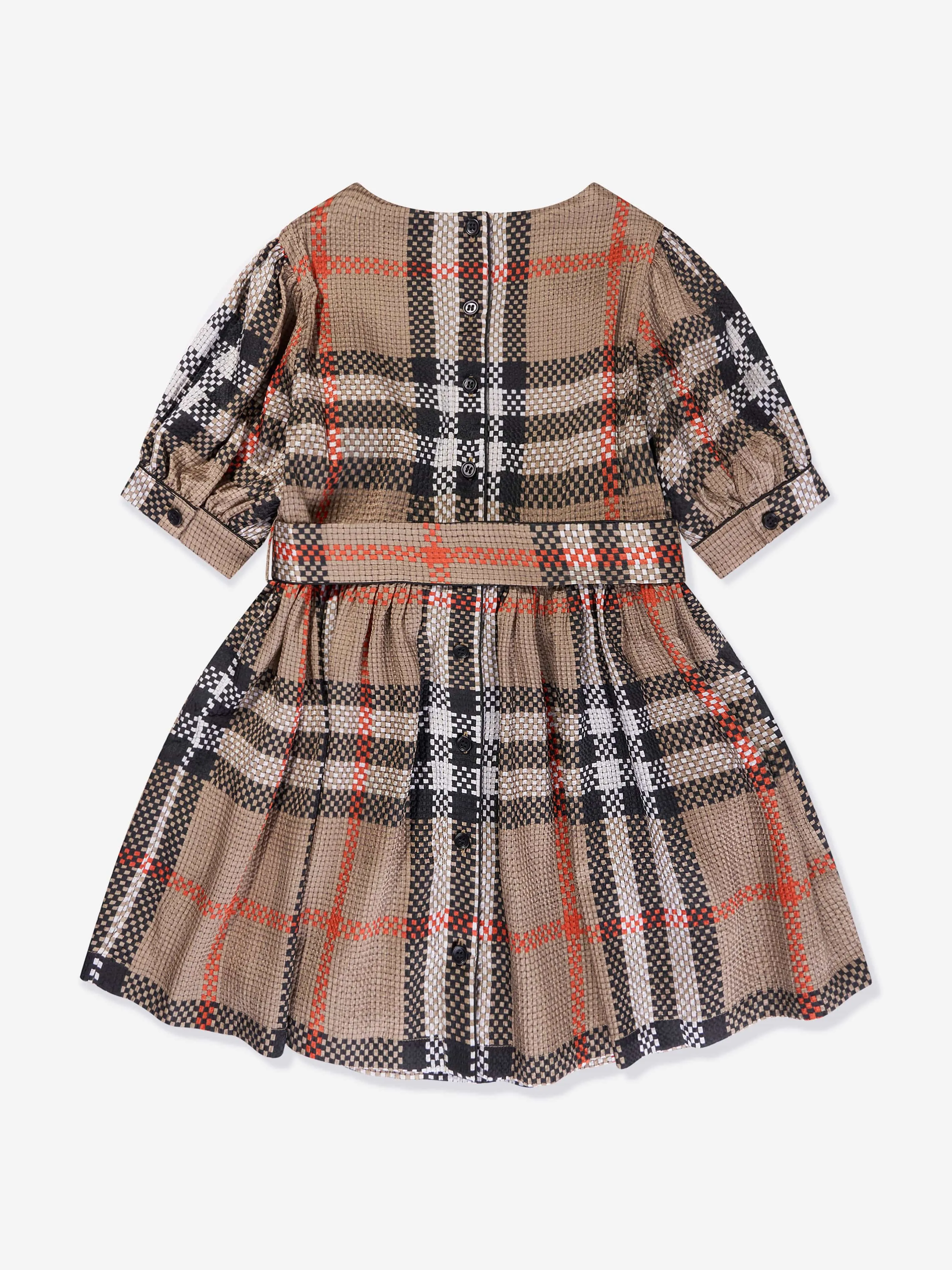 Burberry Girls Marva Check Dress in Archive Beige