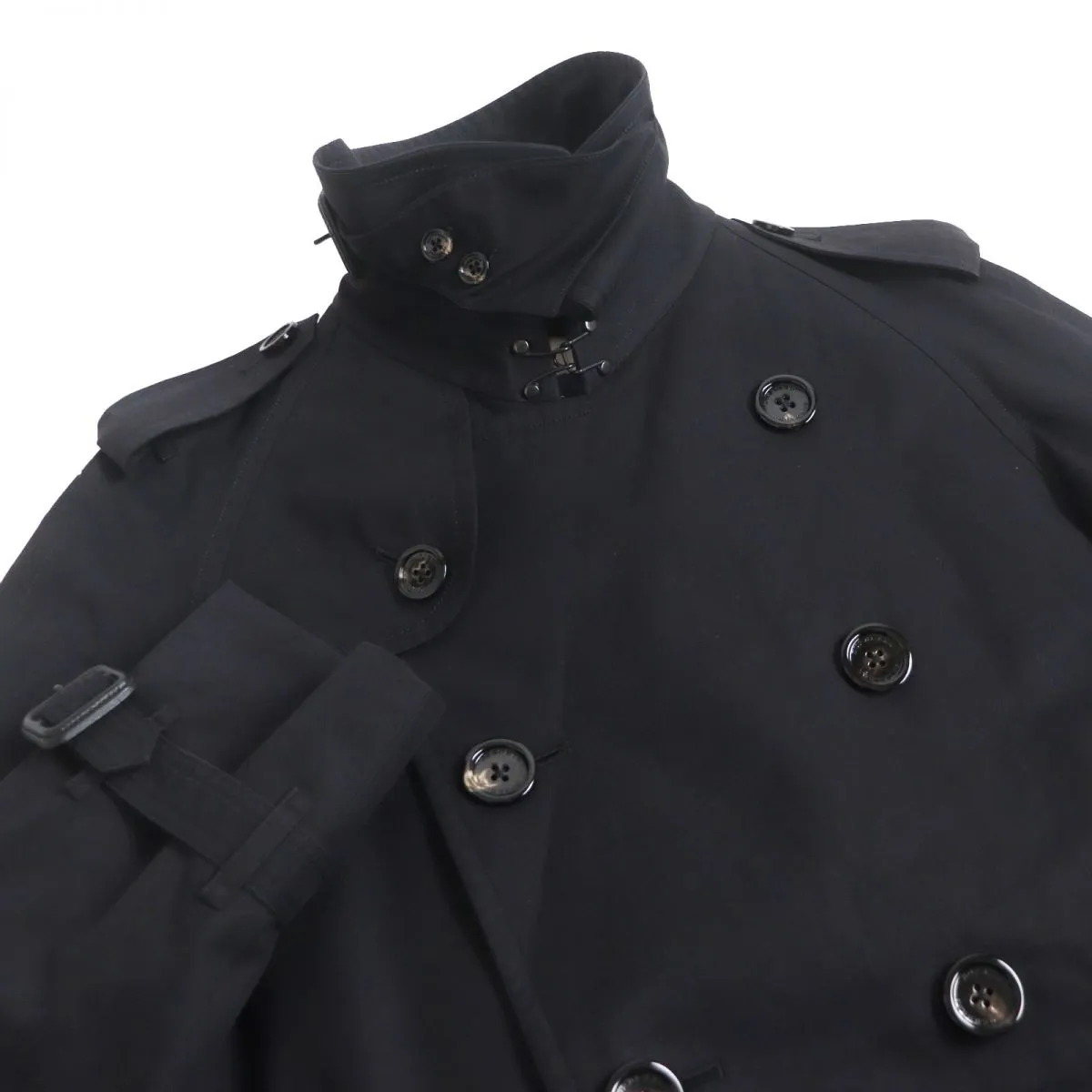 Burberry Wool Liner Trench Coat Black M