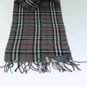 BURBERRYSs Nova Check Scarf Wool Gray  am6330