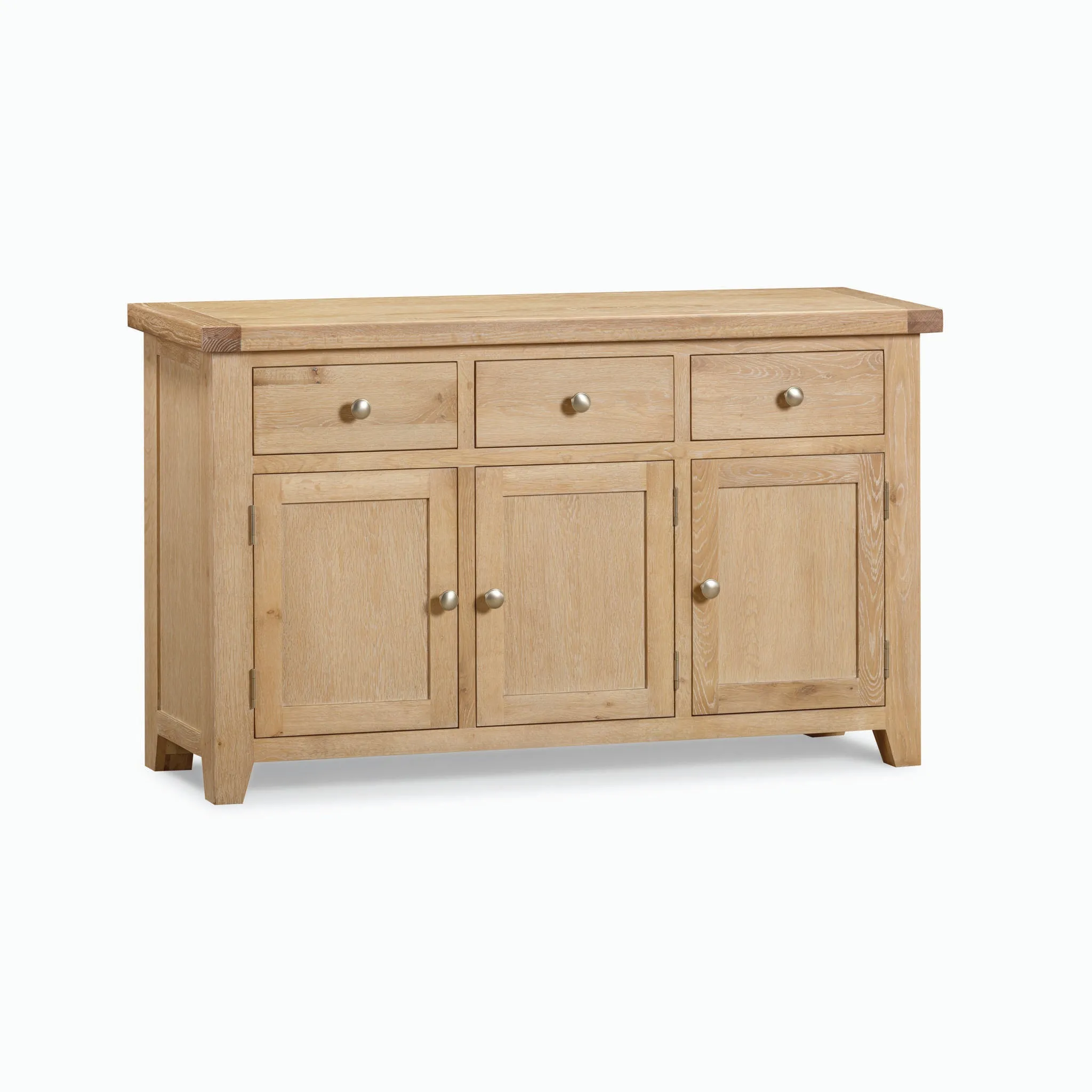 Burford Large 3 Door 3 Drawers Sideboard in Natural Oak