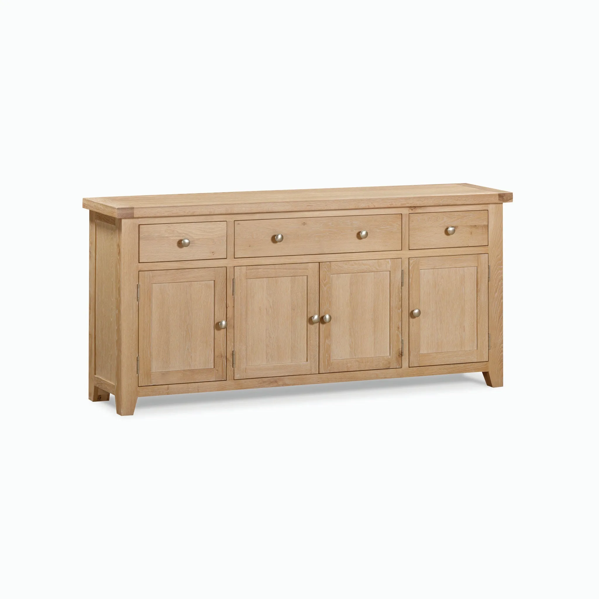 Burford Large 4 Door 3 Drawers Sideboard in Natural Oak