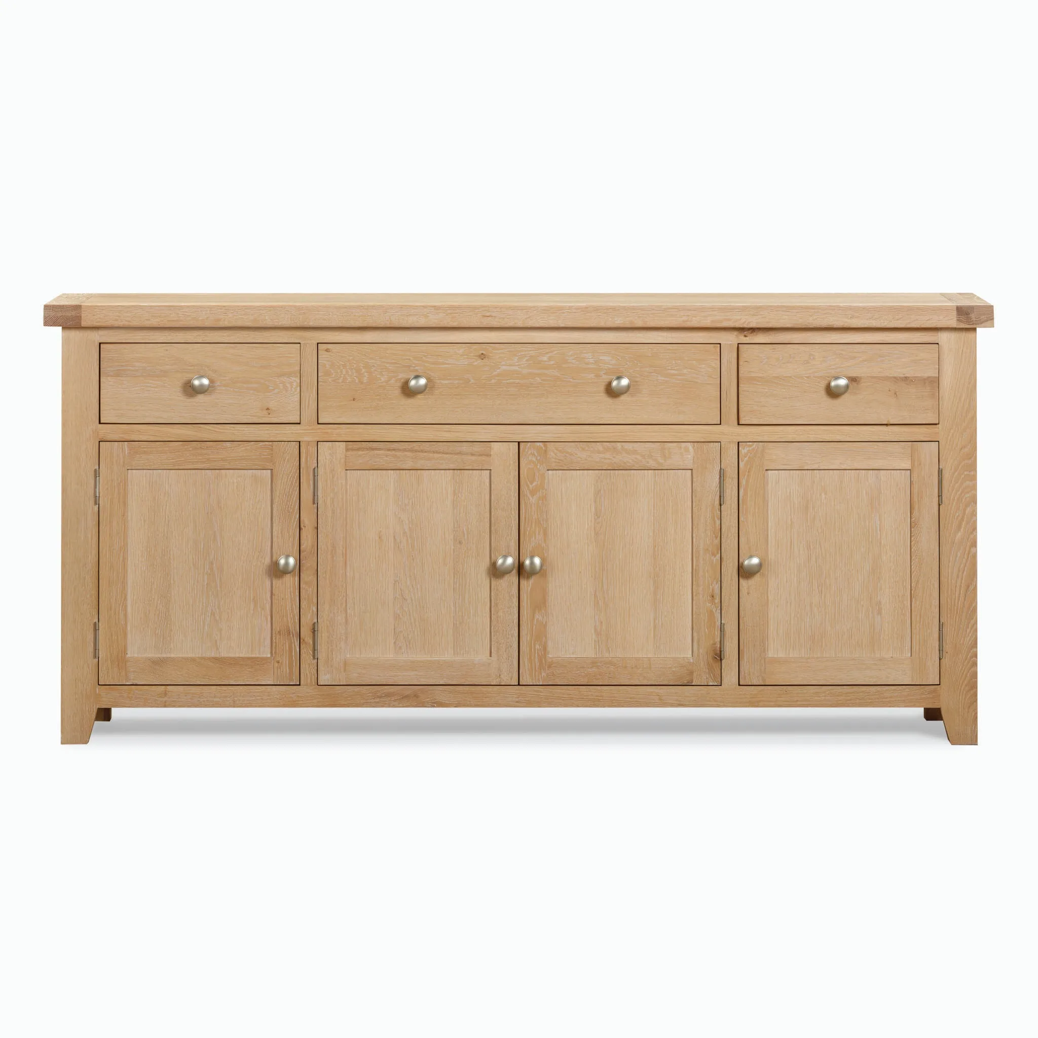 Burford Large 4 Door 3 Drawers Sideboard in Natural Oak