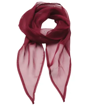 Burgundy - 'Colours' Chiffon scarf