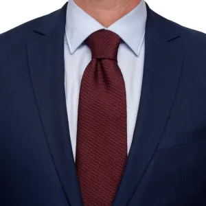 Burgundy Grenadine Silk Tie