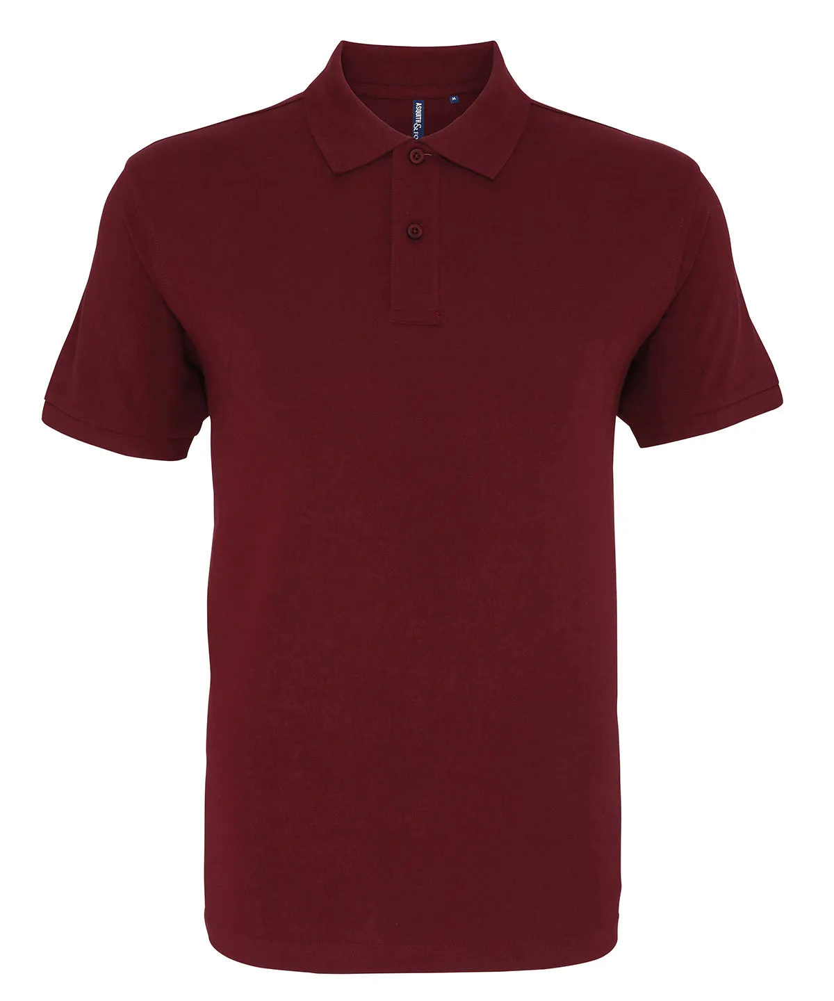 Burgundy - Men's organic polo