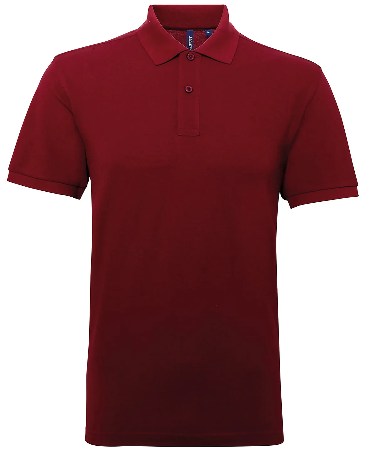 Burgundy - Men’s polycotton blend polo