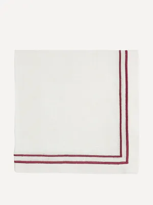 Burgundy Sophie classic two cord napkin