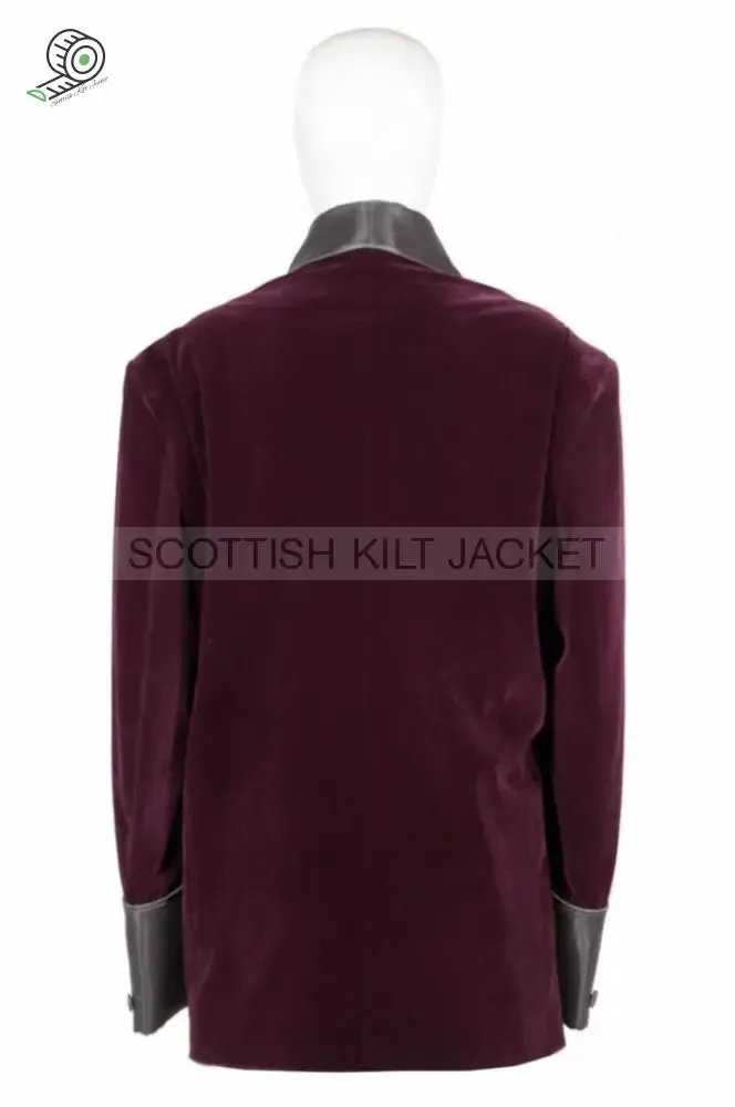 Burgundy Velvet Dinner Jacket