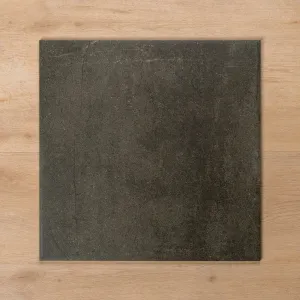 Burleigh Charcoal Matt Cushioned Edge Porcelain Tile 450x450mm