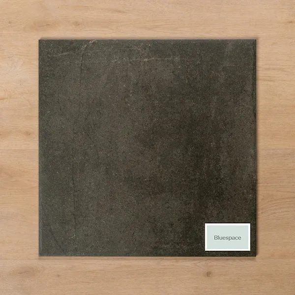 Burleigh Charcoal Matt Cushioned Edge Porcelain Tile 450x450mm